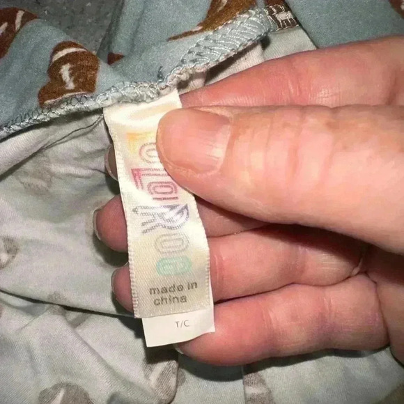 Lularoe TC slate blue football leggings! New! Great fit & feel .Avail in OS also - Picture 5 of 5